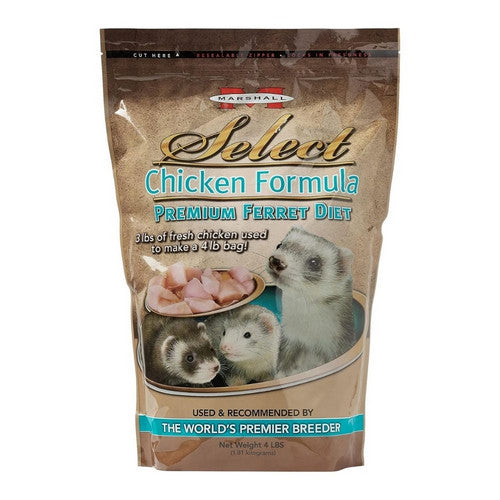 Marshall, Marshall Select Premium Ferret Diet, 4 Lbs,Chicken