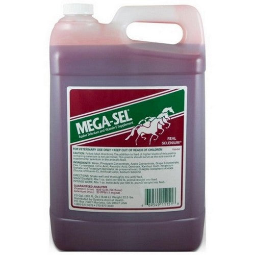 Mega-Sel, Mega-Sel Liquid Formula For Horses, 2.5 Gallons