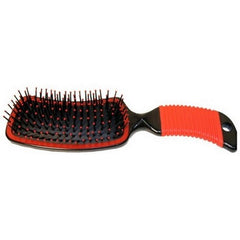 Curved Handle Mane & Tail Brush 9 Inches, Red by Partrade