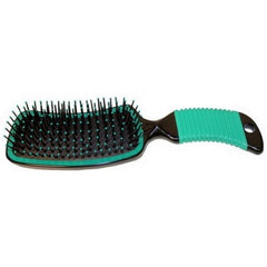 Curved Handle Mane & Tail Brush 9 Inches, Green by Partrade