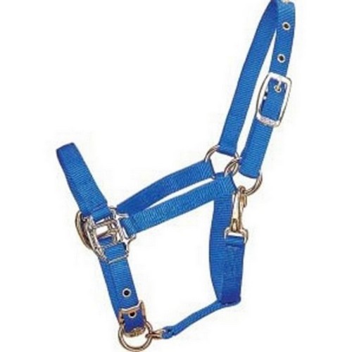 Horse & Livestock Prime, Premium Halter Chin W/Snap, Mini,Light Blue