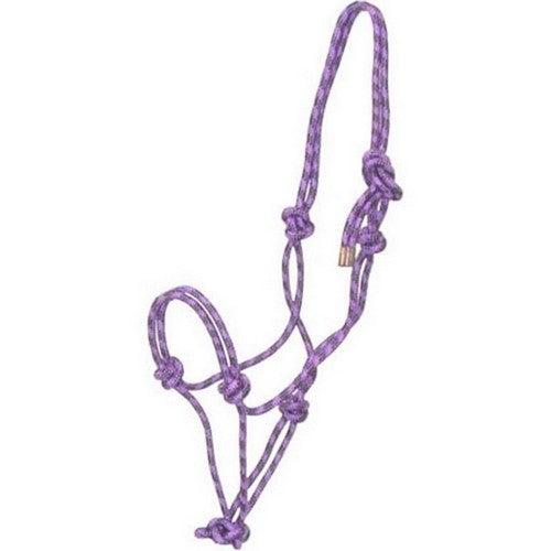 Gatsby Classic Cowboy Rope Halter HORSE,Black/Purple by Gatsby