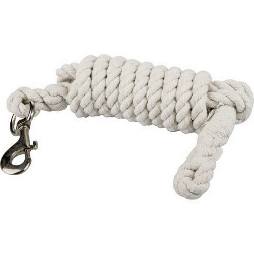 Gatsby, Gatsby Cotton Lead/Bolt Snap, 5/8 IN X 10 Feet,White