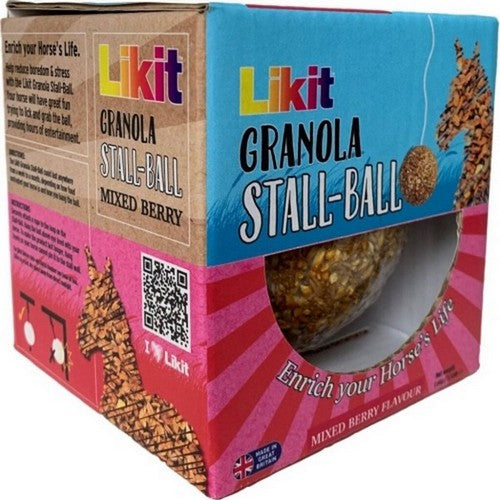Likit, Likit Granola Stall Ball, 3.53 Lbs,Berry