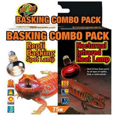 Basking Combo Pack Day & Night Lamps 75 WATT by Zoo Med