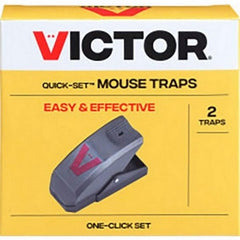 Quick-Set Mouse Traps With One Click Set - 2 Pack 2 Pack by Victor