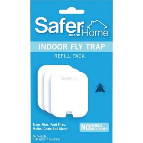 Safer, Safer Home Indoor Fly Trap Insect Killer Refill, 3 Pack