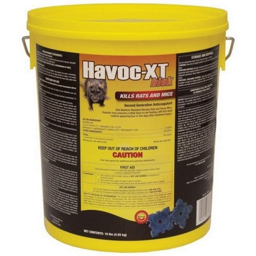 Havoc, Havoc Xt Blok Rodenticide Bait, 10 Lbs