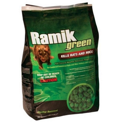 Ramik, Ramik Green Rats And Mice Bait, 4 Lbs