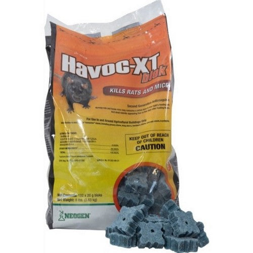 Havoc, Havoc Xt Blok Rodenticide Bait, 8 Lbs