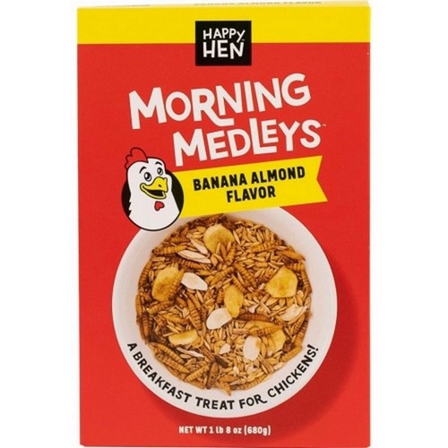 Happy Hen Treats, Happy Hen Morning Medley Treats For Chickens, 1.5 Lbs,Banana/Almond