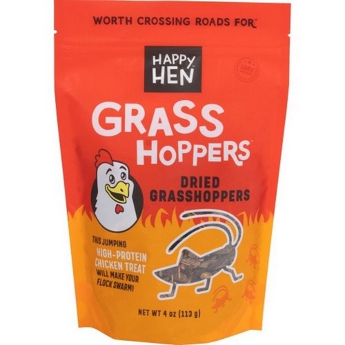 Happy Hen Dried Grass Hoppers 4 Oz by Happy Hen Treats
