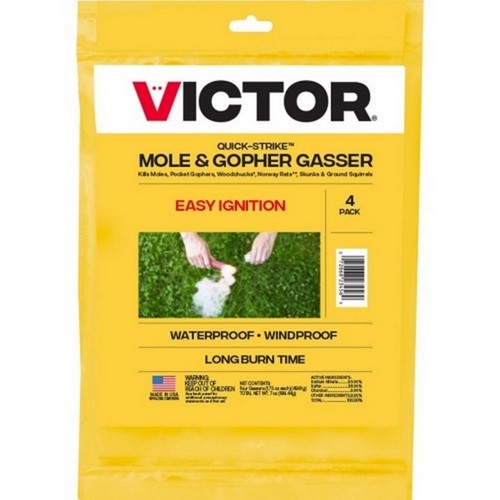 Victor Quick-Strike Mole & Gopher Gasser 4 Pack by Victor