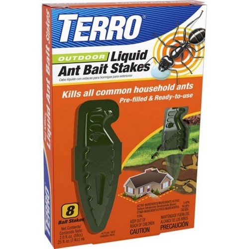Terro, Terro Outdoor Liquid Ant Bait Stakes, 1.4 Oz  /  8 Pack
