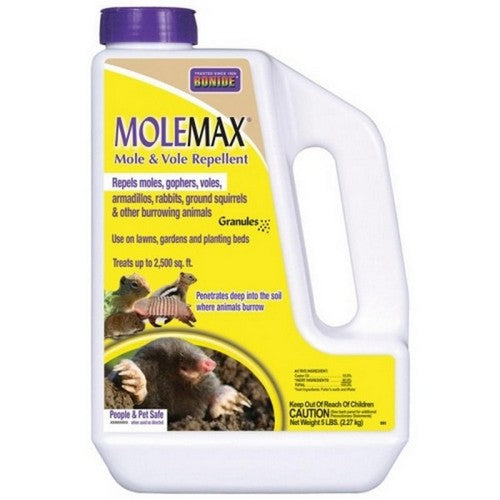 Bonide Molemax Mole & Vole Repellent Granules 5 Lbs by Bonide