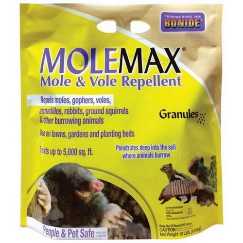 Bonide Molemax Mole & Vole Repellent Granules 10 Lbs by Bonide