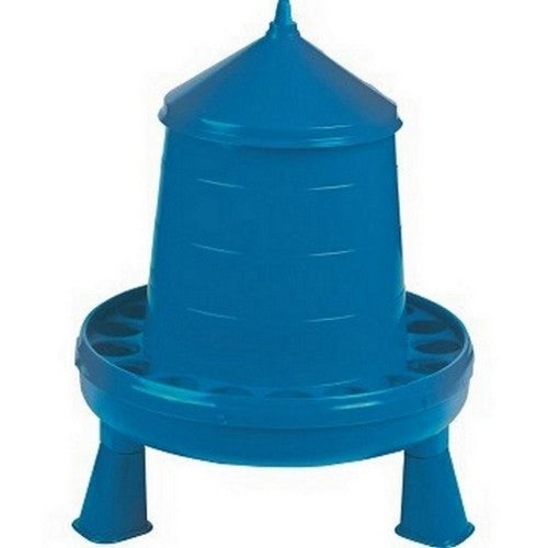 Double-Tuf, Double-Tuf Poultry Feeder W/Legs, 8.5 Lbs, Blue (Case Of 5)