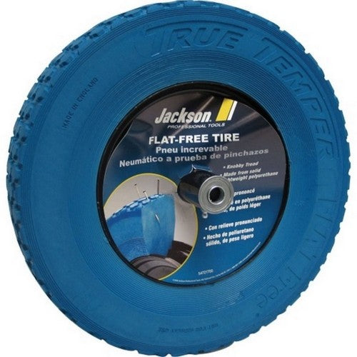 True Temper, Flat Free Knobby Wheelbarrow Replacement Tire, 8 Inches, Black