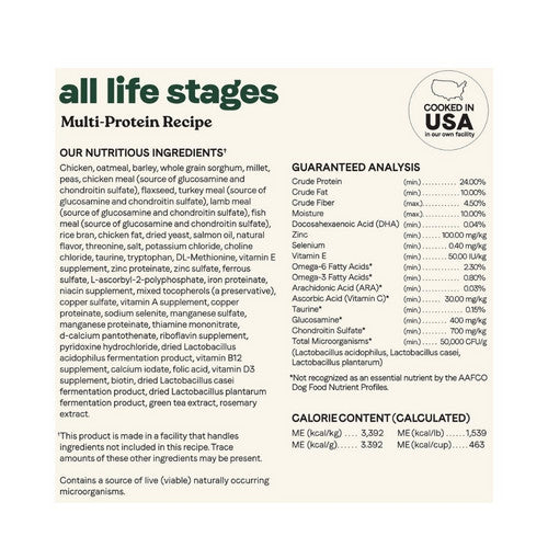 Canidae, Canidae All Life Stages Dry Dog Food Multi-Protein, 1 Each / 27 Lbs