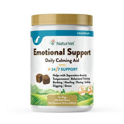 NaturVet, NaturVet Emotional Support Long Term Daily Calming Aid, 1 Each / 120 Count