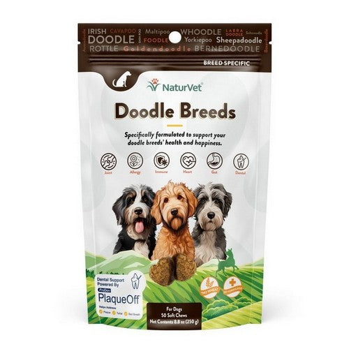 NaturVet, NaturVet Breed-Specific Doodle Breed Supplement Soft Chew, 1 Each / 50 Count