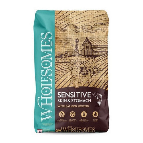 Wholesome, Wholesomes Sensitive Skin & Stomach With Salmon Protein Dry Cat Food, 1 Each / 10 Lbs