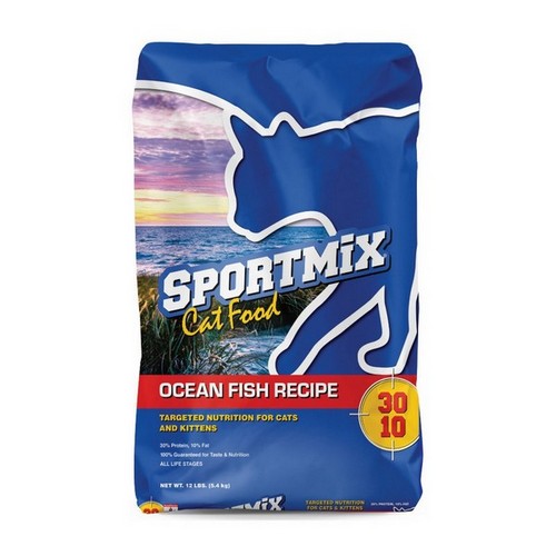 Sportmix, Sportmix 30/10 Dry Cat Food Ocean Fish, 1 Each /12 Lbs