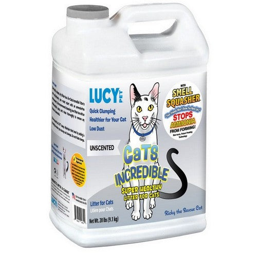 Lucy Pet Products, Lucy Pet Products Cats Incredible Clumping Cat Litter Unscented, 2 Each / 20 Lbs