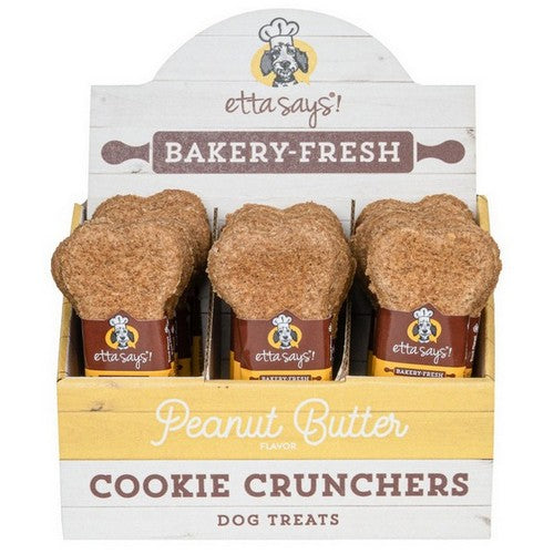 Etta Says!, Etta Says! Cookie Cruncher Dog Treat, 24 Each / 5 Inch / Peanut Butter