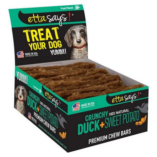 Etta Says!, Etta Says! Premium Crunchy Bars Duck & Sweet Potato Dog Treats, 1 Each / 12 Pack / Duck & Sweet Potato
