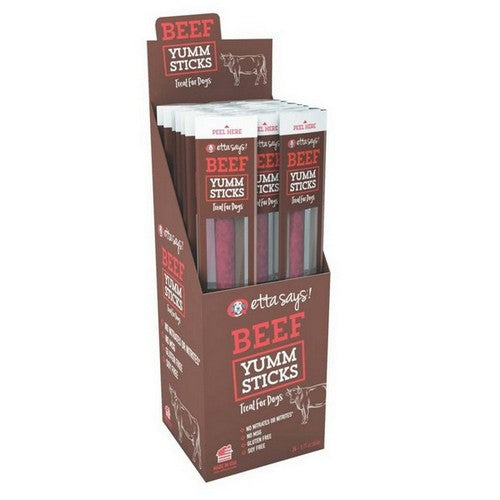 Etta Says!, Etta Says! Yumm Sticks Dog Treats, 24 Each / 24 Count / Beef