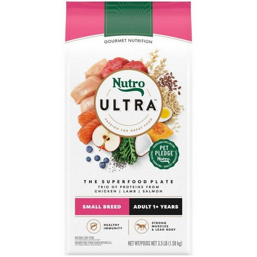 Nutro Products, Inc., Nutro Products Ultra Small Breed Adult Dry Dog Food, 1 Each / 3.5 Lbs / Superfood Plate