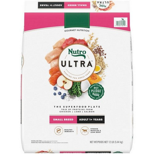 Nutro Products, Inc., Nutro Products Ultra Small Breed Adult Dry Dog Food, 1 Each / 12 Lbs / Superfood Plate