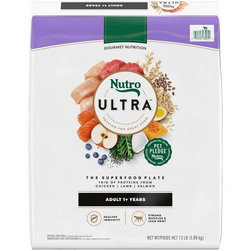 Nutro Products, Inc., Nutro Products Ultra Adult Dry Dog Food, 1 Each / 13 Lbs / Superfood Plate
