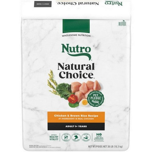 Nutro Products, Inc., Nutro Products Natural Choice Adult Dry Dog Food, 1 Each / 36 Lbs / Chicken & Brown Rice