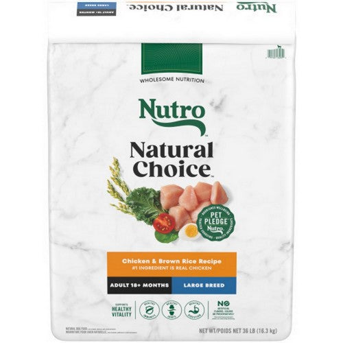 Nutro Products, Inc., Nutro Products Natural Choice Large Breed Adult Dry Dog Food, 1 Each / 36 Lbs / Chicken & Brown Rice