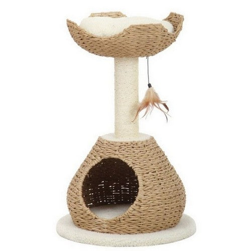Pet Pals, PetPals Walk Up 2-Level Cat Tree, 1 Each / 29.5 Inch / Beige & Cream