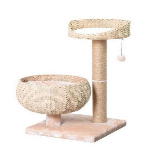 Pet Pals, PetPals Cozy V2 2-Level Cat Tree, 1 Each / 29 Inch / Beige & Cream