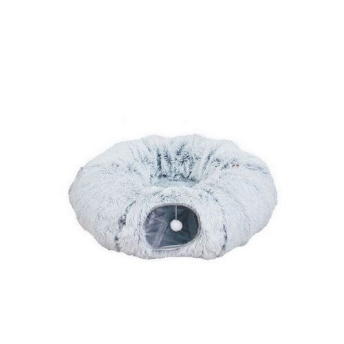 Pet Pals, PetPals Khione 2-in-1 Cat Tunnel & Bed, 1 Each / 33.4 Inch / Grey