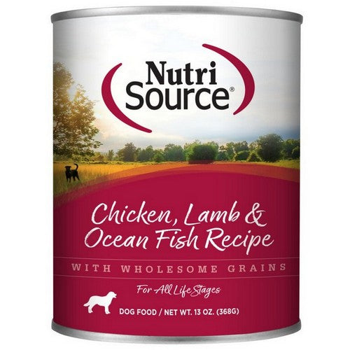 NutriSource, NutriSource Canned Dog Food Chicken, Lamb & Ocean Fish, 12 Each / 13 Oz