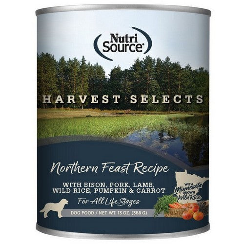 NutriSource, NutriSource Harvest Selects Canned Dog Food Northern Feast, 12 Each / 13 Oz