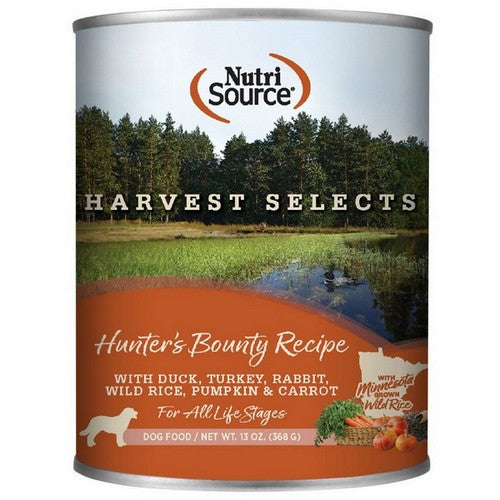 NutriSource, NutriSource Harvest Selects Canned Dog Food Hunter's Bounty, 12 Each / 13 Oz