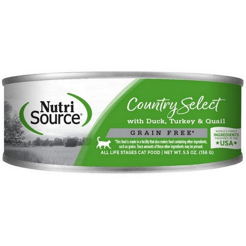 NutriSource, NutriSource Select Recipe Grain Free Canned Cat Food Country Select, 12 Each / 5.5 Oz