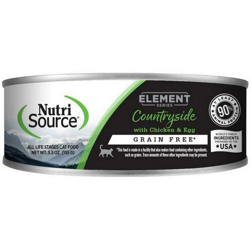 NutriSource, NutriSource Element Series Grain Free Canned Cat Food Countryside, 12 Each / 5.5 Oz
