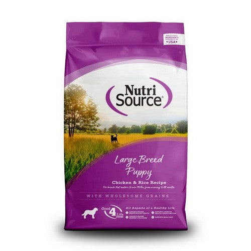 NutriSource, NutriSource Large Breed Puppy Dry Dog Food, 1 Each / 26 Lbs / Chicken & Rice