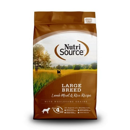 NutriSource, NutriSource Large Breed Dry Dog Food, 1 Each / 26 Lbs / Lamb & Rice