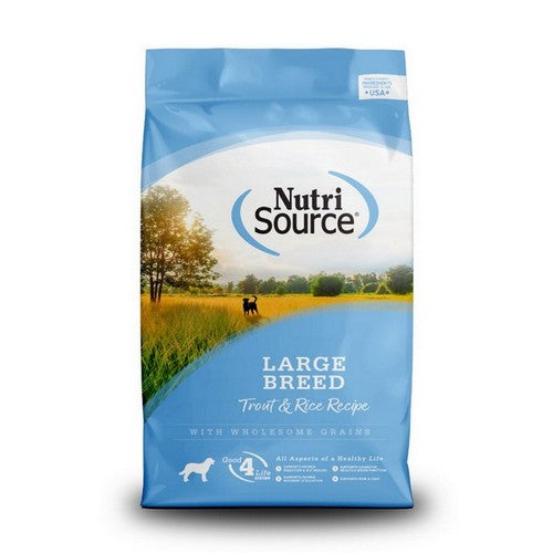 NutriSource Large Breed Puppy Dry Dog Food — Trout & Rice, 26 lbs