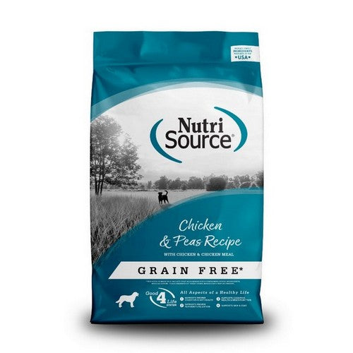 NutriSource, NutriSource Grain Free Dry Dog Food, 1 Each / 26 Lbs / Chicken & Peas