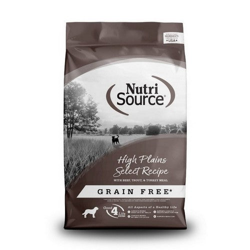 NutriSource, NutriSource Select Recipe Grain Free Dry Dog Food, 1 Each / 26 Lbs / High Plains Select