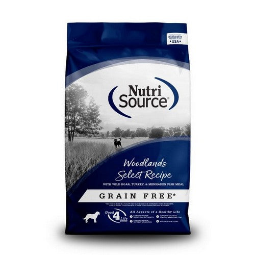 NutriSource, NutriSource Select Recipe Grain Free Dry Dog Food, 1 Each / 26 Lbs / Woodlands Select